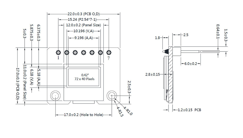 0.42 inch Oled display module