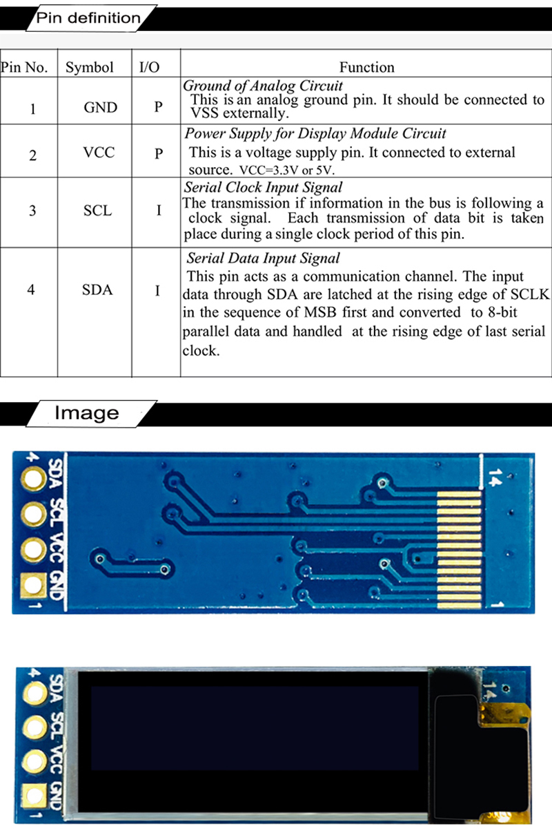  0.91 OLED display Module