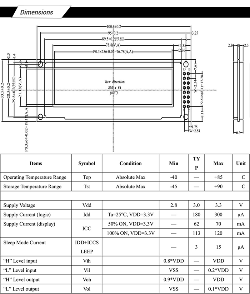 3.12 Inch Oled Display Module