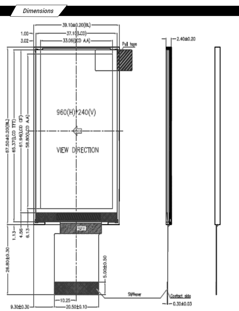 TFT 2.7 Inch Lcd Display 240x320 IPS TFT Lcd Module