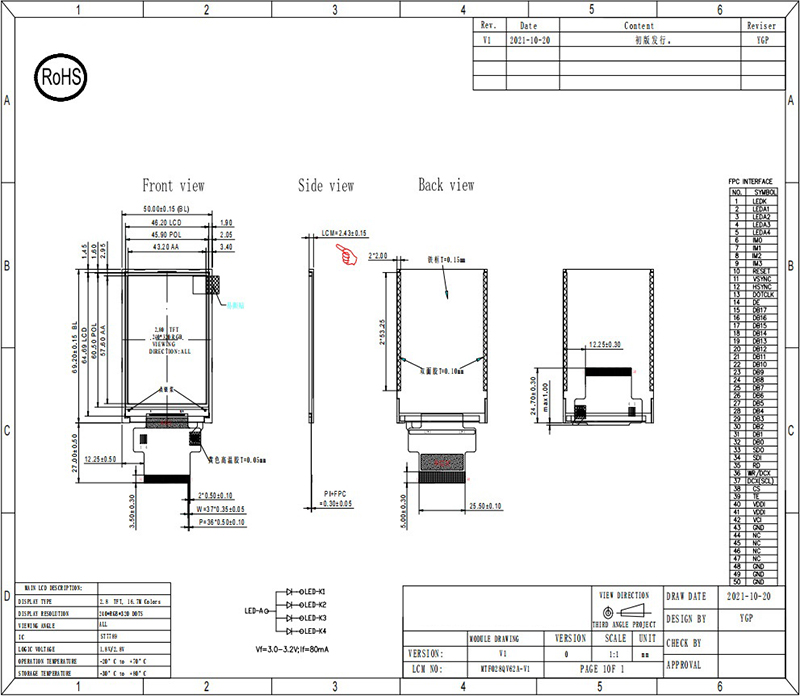2.8" TFT DISPLAY