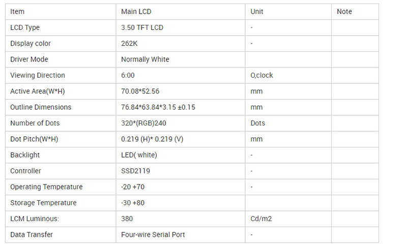 320x240 tft lcd touch screen