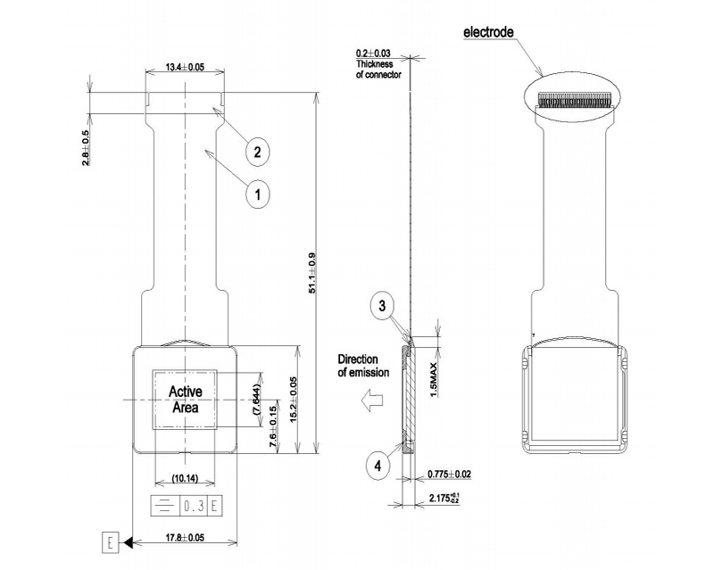 OLED Microdisplay 0.5 inch 1280(RGB) ×960 with CVBS Board for AR VR