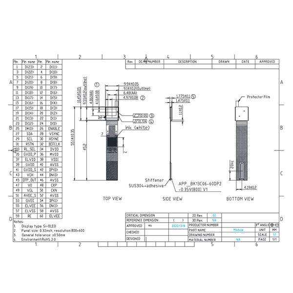 0.32 inch micro oled 800x600-1 0.32 inch micro oled 800x600-1
