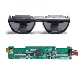 Birdbath optics binocular AR Glasses 3000nits 51° FOV Optical Module-1920x1080
